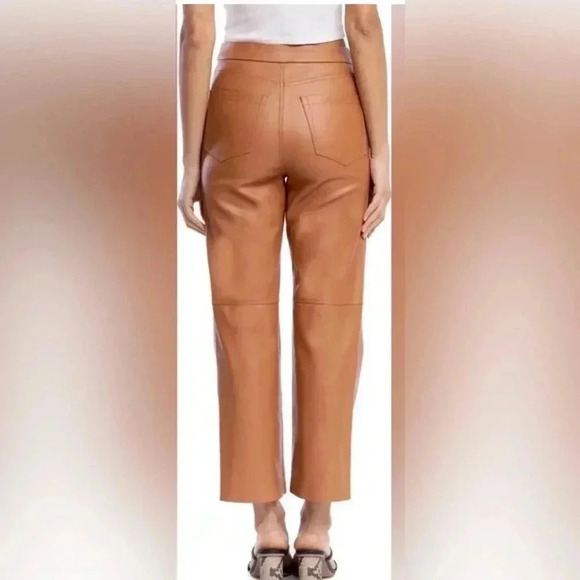 NWT BlankNYC The Baxter Ribcage Straight Leg Faux Leather Pants Size 28 - Picture 2 of 9